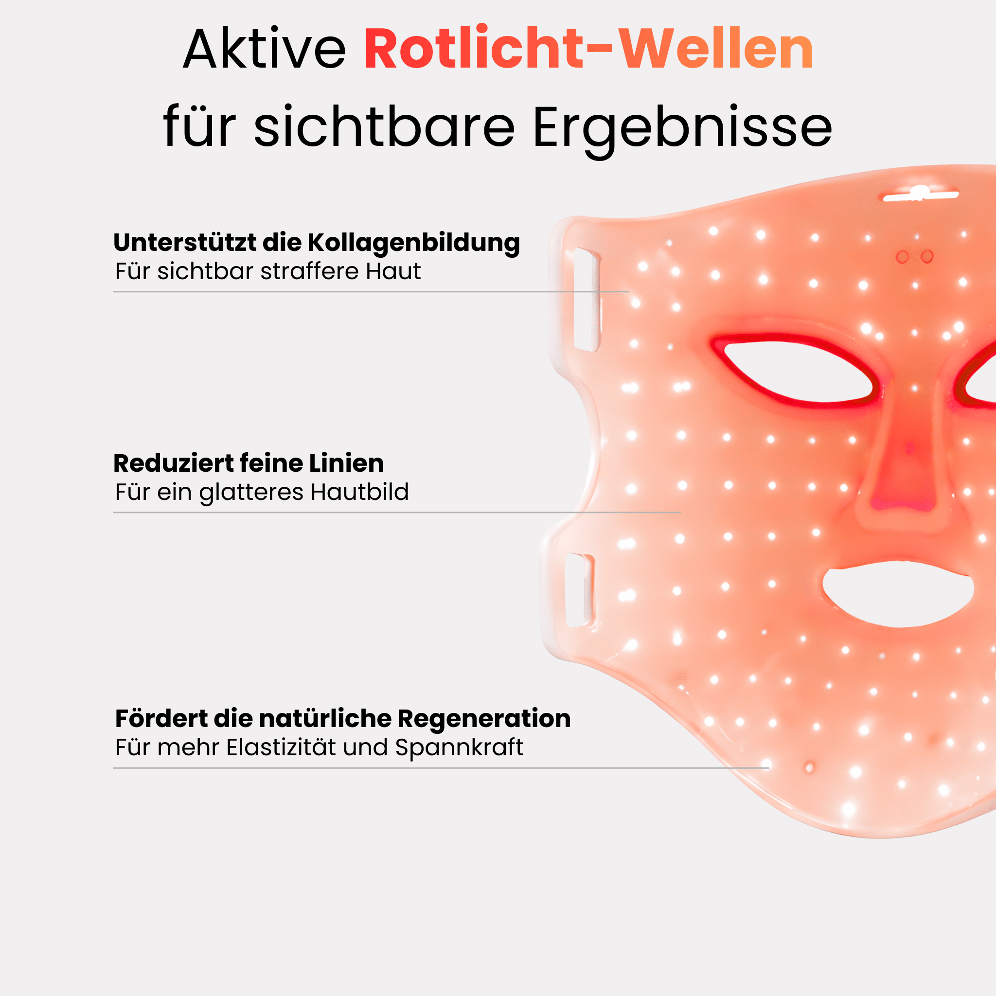 DermaGlow Pro: LED Anti-Aging Maske für strahlende Haut