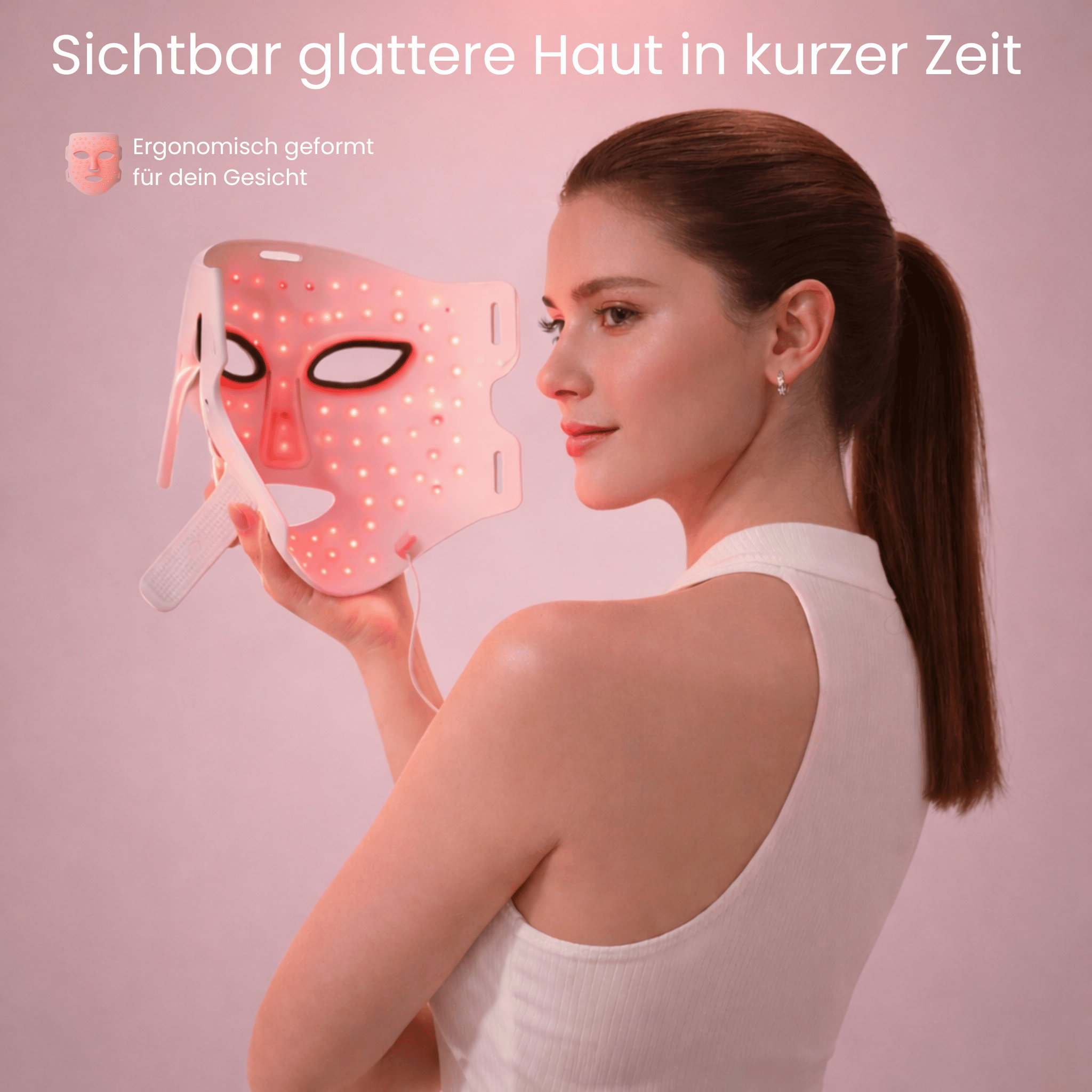 DermaGlow Pro: LED Anti-Aging Maske für strahlende Haut